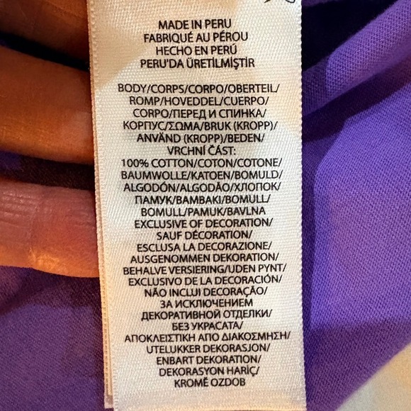 Polo Ralph Lauren Womens V-Neck T-Shirt Bundle 3 Pack Navy Purple Mint Size M - Picture 5 of 8